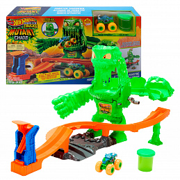 Hot Wheels Monster Trucks Mutant Chaos Monster Takedown JMK90