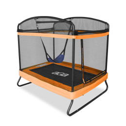 Aga Pravokotna trampolina 122x183 cm Oranžna