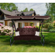 Aga Vrtna gugalnica 2v1 GRANDLUX XXL Temno rjava