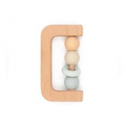 Ropotuljica za v roko les + silikon modra 4m+ BAMBOOM univerzalna