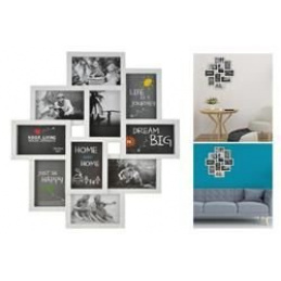 Okvir za 10 fotografij - bel