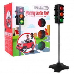 Interaktivni semafor za otroške voznike 3+ Svetlobni zvočni učinki + 2 načina