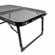 Aga Zložljiva kamping miza 60x40x25/33 cm Črna