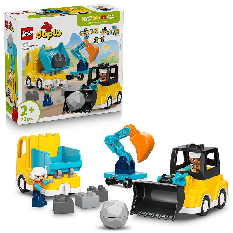 LEGO® DUPLO® 10475 3v1 Gradbena vozila
