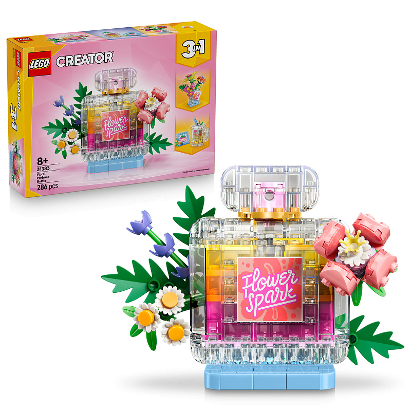 LEGO® Creator 3v1 31383 Cvetlični okras – steklenička parfuma