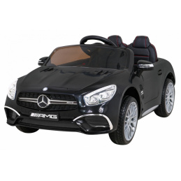 Mercedes Benz AMG SL65 S električni za otroke Črna + Daljinski upravljalnik + LED Audio + Eko usnje + EVA + Brezplačen zagon