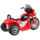 Otroško kolo na baterije Chopper Rdeča + 3 kolesa + zvoki + LED luči