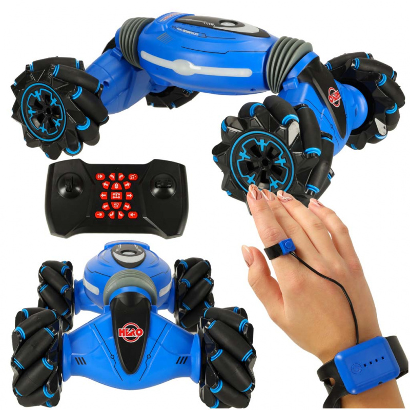 Aga Kaskaderski RC avto 360° modra