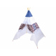 Otroški šotor teepee ZA3557 Tm. modra/Bela