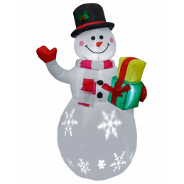 Napihljiv snežak z LED osvetlitvijo - 150 cm