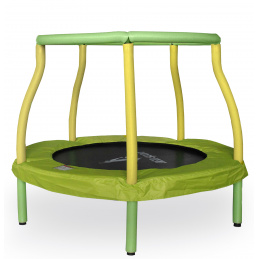 Aga Otroška trampolina 116 cm Svetlo zelena/Rumena