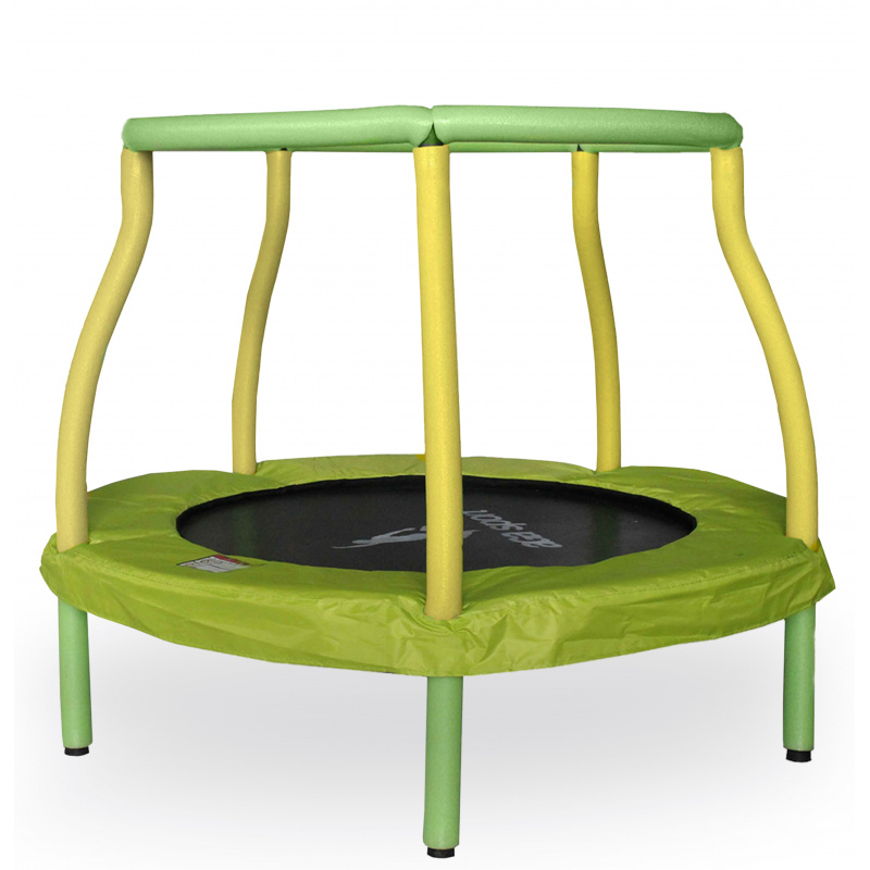 Aga Otroška trampolina 116 cm Svetlo zelena/Rumena