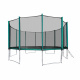 Aga SPORT PRO Trampolin 500 cm Temno zelena + zaščitna mreža + lestev + žep za čevlje