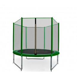 Aga SPORT PRO Trampolin 150 cm Temno zelena + zaščitna mreža