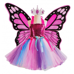 Komplet Metuljeva Krila + Mavrična Obleka