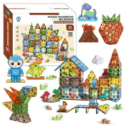 BK2 MAGNETNI DIAMANTNI KOCKE DINOZAVRI 90 KOS