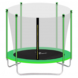 Aga SPORT FIT Trampolin 180 cm Svetlo zelena + notranja zaščitna mreža