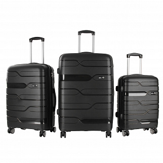 Aga Travel Komplet potovalnih kovčkov MR4681 Črna