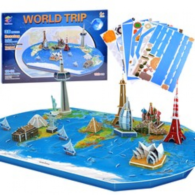 3D Puzzle Zemljevid sveta ZA1581