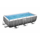 Power Steel 404x201x100 Imitacija ratana 13x6FT BESTWAY 6in1 Rack Pool + črpalka + lestev
