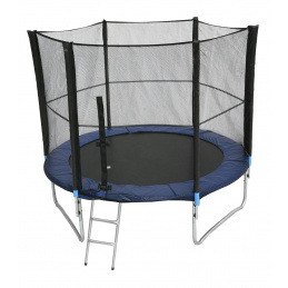 Linder Exclusiv Trampolin XXL 250 cm + zaščitna mreža + lestev + pokrivna ponjava