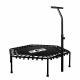Aga FITNESS Trampolin 130 cm Črna + ročaj