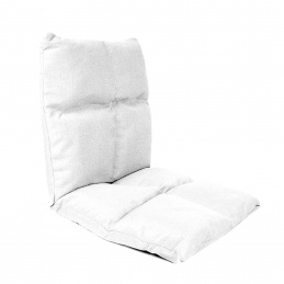 Aga Nastavljiv naslanjač za tla 52x55x55 cm Bel