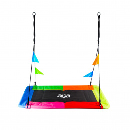 Aga Viseči pravokotni gugalnik 150x79 cm Barvni Aga Viseči pravokotni gugalnik 150x79 cm Barvni