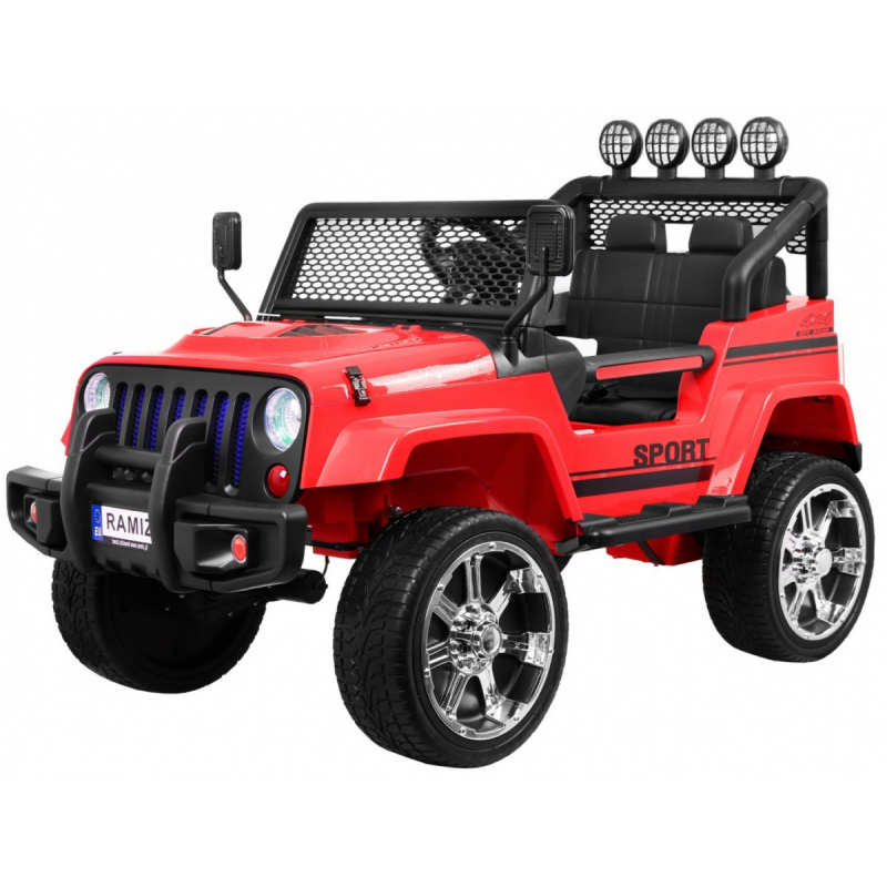 Terensko vozilo Raptor Drifter Red + Daljinsko upravljanje + Pogon 4x4 + Prostor za shranjevanje + Počasen zagon + MP3 LED dioda