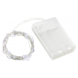 Linder Exclusiv Božična veriga na baterije 50 LED Hladno bela