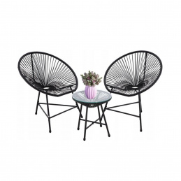 Aga Vrtna garnitura Črna