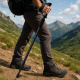 Aga Treking palice AntiShock 61–135 cm Črna