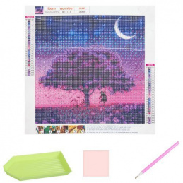 Aga Diamantni vezenje z mozaiko 5D Drevo