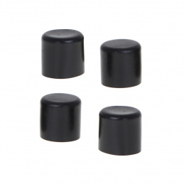 Pohištveni pokrovi za noge stolov 19 mm Črni