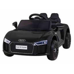 Audi R8 baterija za otroke črna + daljinski upravljalnik + EVA + počasen zagon + MP3 LED