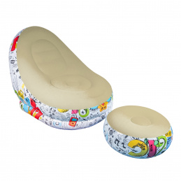 Aga Napihljiv stol s podnožnikom DS2505