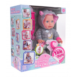 Interaktivna punčka Maryša + dodatki za zdravnika za otroke 3+ Premikajoči se deli + zvoki + učinek vročine