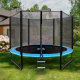 Aga SPORT PRO Trampolin 305 cm Svetlo modra + zaščitna mreža + lestev