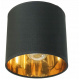 Viseča stropna svetilka LED leseni tram 2xE27 Lestenka Loft Lampshade Gold