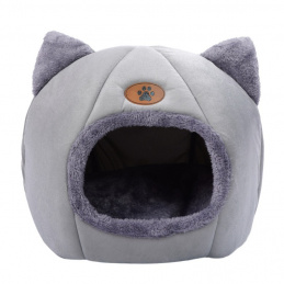 Plišasta hiška, siva - 36x36