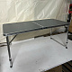 Aga Zložljiva kamping miza 120x60x54/60/70 cm Siva