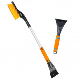 A35A2 TELESKOPSKA METLA ZA ODSTRANJEVANJE SNEGA + STRGALO ZA LED KOMPLET