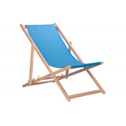 Aga Leseni zložljivi ležalnik Svetlo modra