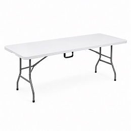 Aga vrtljiva zložljiva miza 180x74x74 cm Bela 6DAZ383 - II. KAKOVOST Aga vrtljiva zložljiva miza 180x74x74 cm Bela 6DAZ383 - II. KAKOVOST