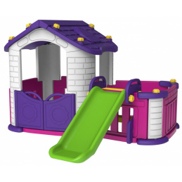 Velika hišica s predsobo 5v1 vijolična