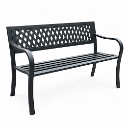 Aga Kovinska vrtna klop 125x53 x77 cm