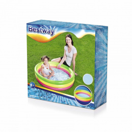 Napihljiv otroški bazen Rainbow 102x25cm BESTWAY + popravljalni obliž