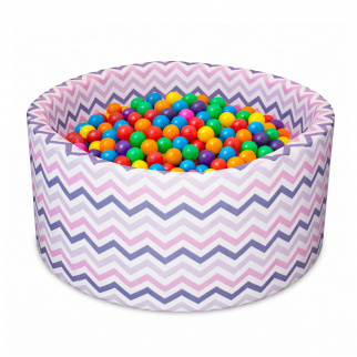 Aga Suhi bazen 90x40 cm z žogicami ZigZag Barvni