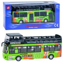 Kovinski dvonadstropni avtobus ZA2094 - zelen