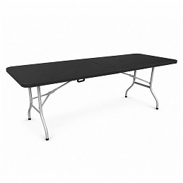 Aga vrtna zložljiva miza 240x74x74 cm Črna 6DAZ408 - II. KAKOVOST